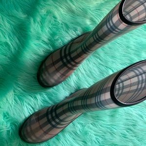 Burberry rain boots